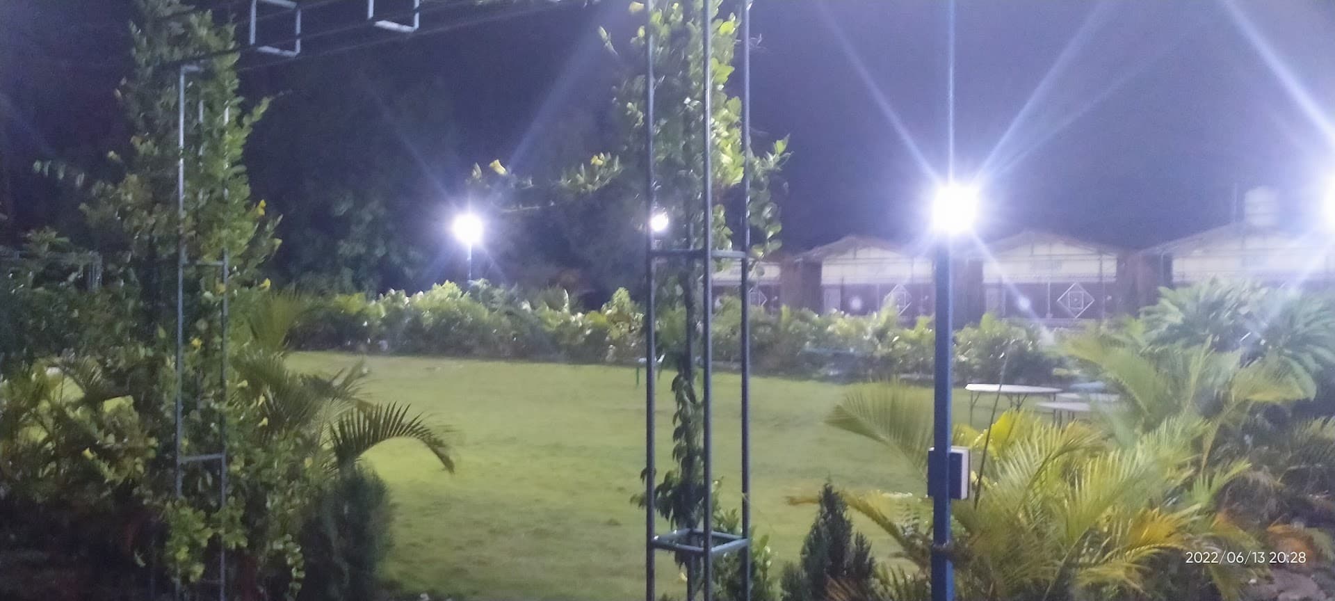 Evening illuminated ambiance of Yugankur cottages